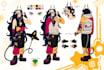draw high quality furry ref sheet, nsfw ref sheet, anthro ref sheet, fursona