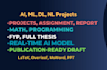 provide ai, machine learning research assignment project