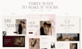 design a luxury squarespace website with rsvp