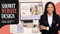 design or redesign showit website and showit customization showit template, seo