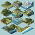 draw a unique vector or isometric map