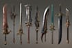 make creative concept art of weapons and items