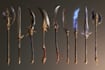 paint unique fantasy weapon designs and concept items