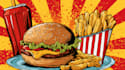 create amazing food pop art illustrations for, menu
