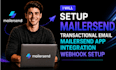 setup mailersend transactional email mailersend app integration webhook setup