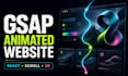 build an animated react website with gsap scroll effects