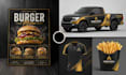 do restaurant flyer or poster or food truck wraps design