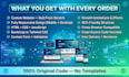 build a professional responsive website in HTML, CSS, and javascript