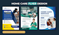 design a professional home care flyer