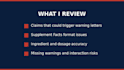 review your supplement labels and drug interactions, licensed pharmacist