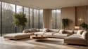design modern living room interior with 3d visualization