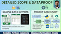 develop custom python scripts, web scraping, and api automation