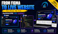 create a responsive custom HTML CSS javascript website