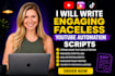 write engaging faceless youtube automation scripts