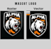 do manual vector tracing, redraw logo, convert image to vector
