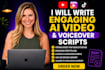 write engaging ai video and voiceover scripts
