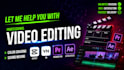 do professional video editting for youtube instagram video