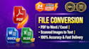 convert PDF to word or excel with exact layout