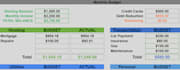 create a simple custom monthly or yearly budget spreadsheet