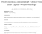 copy paste, typing and assignment formatting in ms word