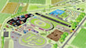 design event maps, festival site plan, racetrack layout and 3d map