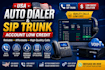 setup usa auto dialer and sip trunk account low credit