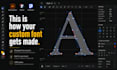 design custom font and typography for any purpose