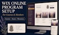 set up your wix online program or course