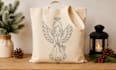 make tote bag with holidays svg design