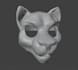create a custom fursuit head base model for 3d printing