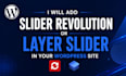 add revolution slider or layer slider in your wordpress site