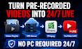 set up 24 7 youtube live stream using vps and ffmpeg