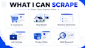 do web scraping, data extraction and web research