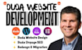 do duda website design,  duda SEO, webflow to duda migration with duda builder