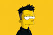 yellow cartoon character portrait