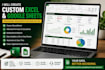 create custom excel spreadsheets, dashboards, and automated google sheets