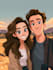 design a disney cartoon illustration