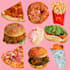 create retro food pop art illustrations and posters