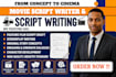write movie script writing screenplay writer feature film script draft