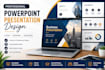 create a professional, modern business presentation slides