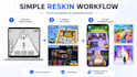 professionally reskin and customize your unity hyper casual game