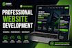develop a professional responsive website with modern design