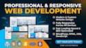 build a modern responsive website using wordpress, HTML, CSS and javascript