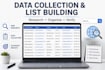 do data entry web research and data collection