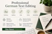 professionally proofread and edit your german text