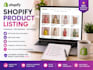 create and optimize shopify product listings professionally