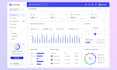 design CRM dashboard ui ux with figma and front end development