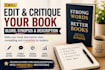 line edit manuscript critique book blurb, synopsis and description for authors