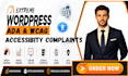 fix wordpress ada compliance accessibility issues wcag 2 2 aa