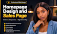 do homepage design, sales page
